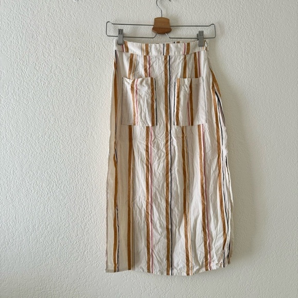 Billabong Skip it Midi Skirt Stripe - Picture 1 of 5